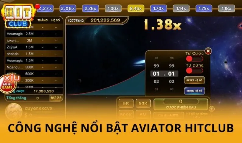 Công nghệ nổi bật của Aviator Hitclub