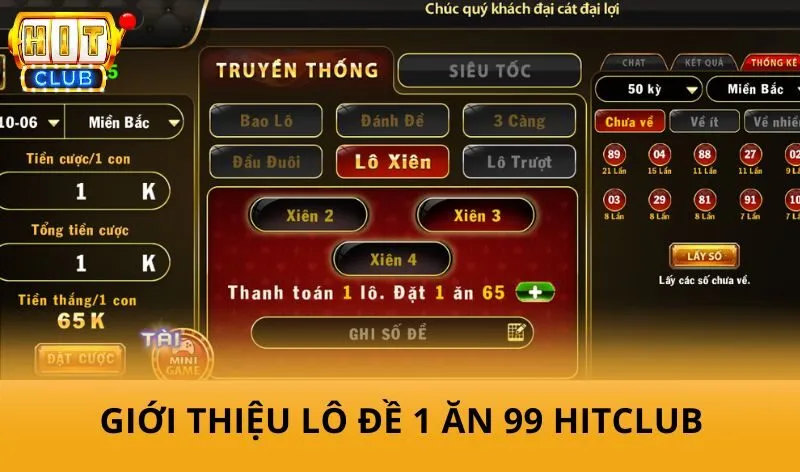 Lô đề 1 ăn 99 hitclub - Hình thức dự đoán số được nhiều người quan tâm 2 Giới thiệu chung loại hình Lô đề 1 ăn 99 HitClub